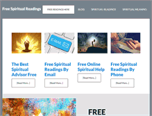 Tablet Screenshot of freespiritualreadings.net